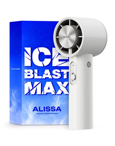 알리사 100단 ICE BLAST MAX 휴대용 선풍기 냉각 에어컨 손 선풍기 손풍기 미니 핸디