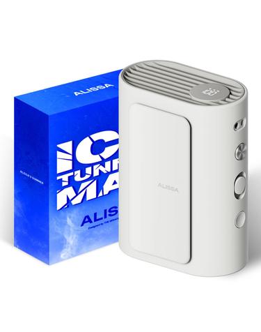 알리사 100단 ICE TUNNEL MAX 휴대용 선풍기 허리 바디 손 선풍기 등 캠핑 클립팬