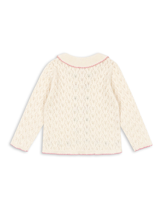 콩제슬래드 국내공식 콩제슬래드 로지에 가디건 OFF WHITE 착용컷