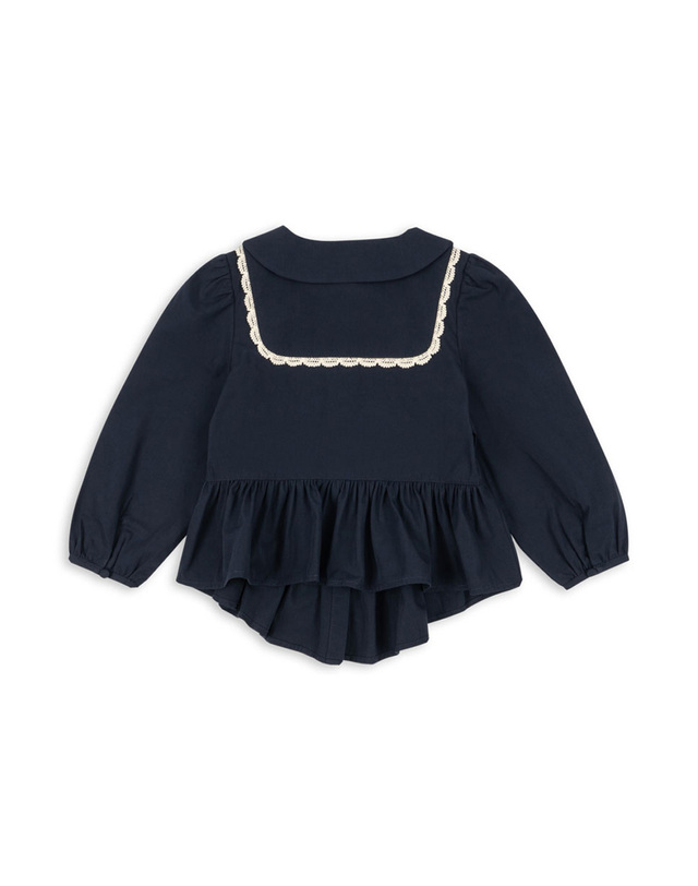 콩제슬래드 국내공식 콩제슬래드 에미 셔츠 DARK NAVY 착용컷
