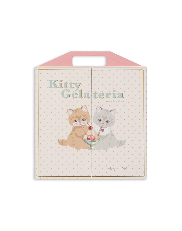 콩제슬래드 국내공식 콩제슬래드 스티커북 KITTY FRIENDS 착용컷