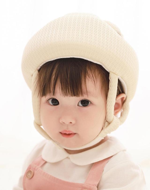 베이비팜 [베이비팜] 아기 머리 보호 헬멧 보호대 뒷쿵 두상케어 텐셀 에어메쉬 교정 쿠션 안전모 착용컷