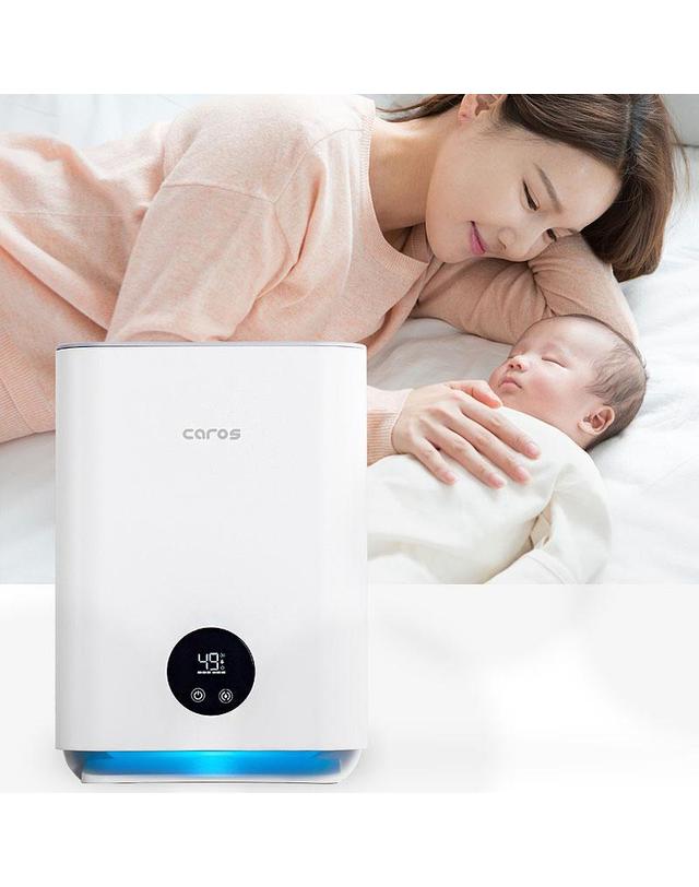 소싱 캐로스 UV살균 자연 기화식 가습기 대용량 통세척 사무실 공기청정 세척편한 아이방 무드등 DC_CH-N500 착용컷