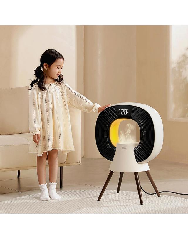 소싱 전기온풍기 가정용 욕실 가습 온풍기 캠핑히터 사무실난방기 SE_SATURN2 착용컷