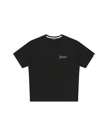 빈티지 스크립트 티셔츠 블랙 SDUISDP20BLK