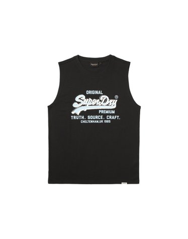 빈티지 로고 슬리브리스 블랙 SDMIVCP62BLK