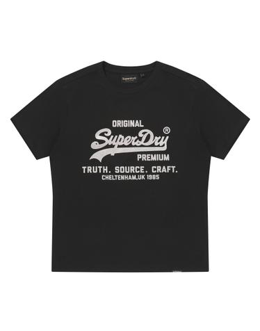 우먼스 메탈 로고 티셔츠 블랙 SDFISCQ62BLK