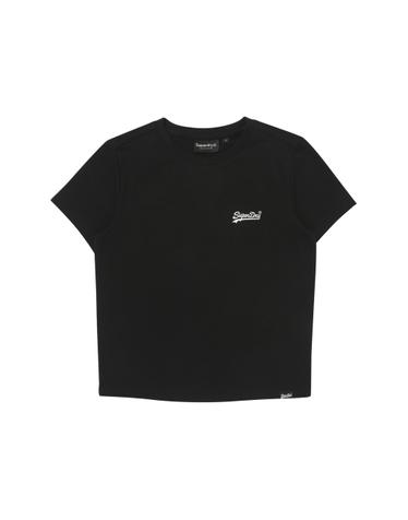 W 스몰 로고 티셔츠 블랙 SDFISDP22BLK