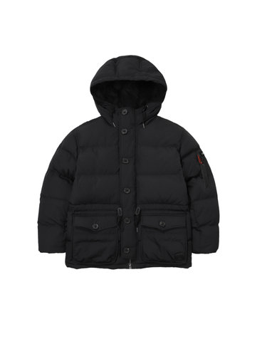 아웃포켓 헤비 덕다운 패딩 블랙 SDMJDFO03BLK