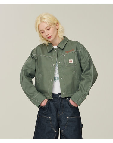 W 집업 워크 자켓 카키 SDFJWAP40KHK