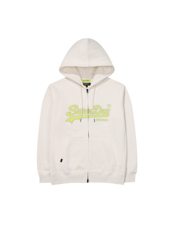N-PACK 빈티지 2WAY 후드집업 화이트 SDUHUFO05WHT
