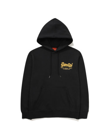 빈티지 스몰 로고 후드 티셔츠 블랙 SDUHOFO05BLK