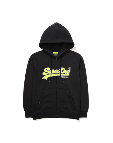 N-PACK 빈티지 2WAY 후드집업 블랙 SDUHUFO05BLK