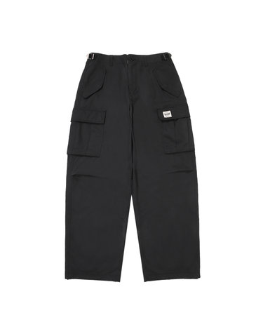 W 와이드 코튼 카고 팬츠 블랙 SDFCNDO05BLK