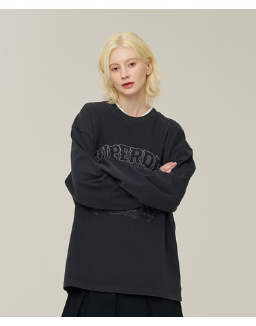 빈티지 워크 워시드 롱슬리브 다크 그레이 SDMILAP41DGR