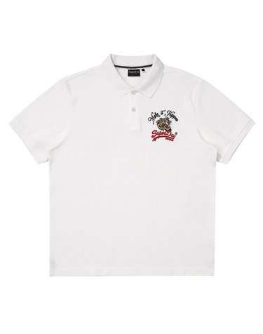 타이거 로고 폴로셔츠 화이트 SDMIQCP20WHT