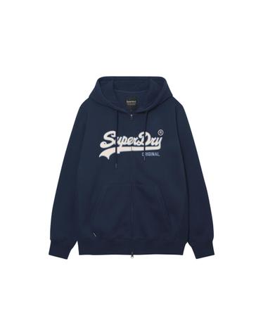 빈티지 로고 투웨이 후드집업 네이비 SDUMZFP12NVY