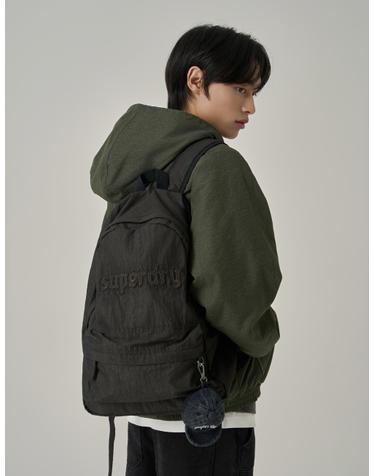 워시드 나일론 백팩 블랙 SDFGBYQ06BLK