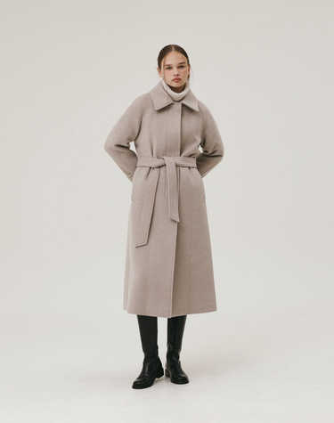 LONG SINGLE COAT LIGHT GRAY