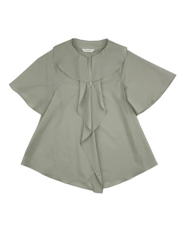 셔링 블라우스 그린 SHIRRING BLOUSE GREEN