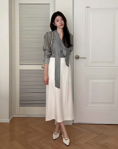 MAXI SKIRT WHITE 맥시 스커트 화이트
