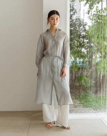 COLLAR LONG DRESS SORA 카라 롱 드레스 소라
