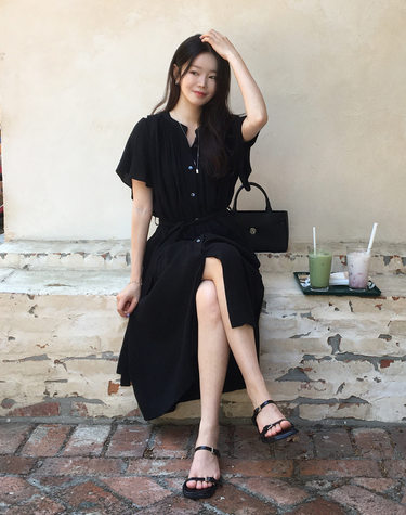 섬머 롱 드레스 블랙 SUMMER LONG DRESS BLACK