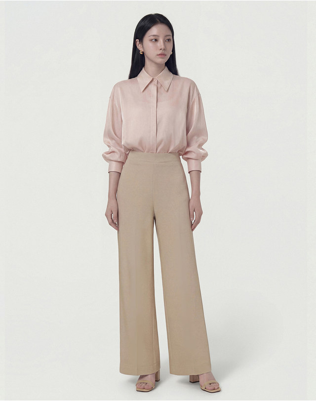 지에마르 STRAIGHT BANDING SLACKS 3color 스트레이트 밴딩 슬랙스 3color 착용컷