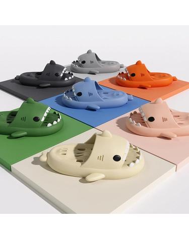 상어 샤크 폭신한 미끄럼방지 욕실화 화장실슬리퍼(4colors)