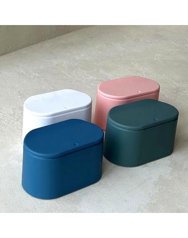 (1+1) 원터치 클릭 미니 탁상 휴지통(4colors)