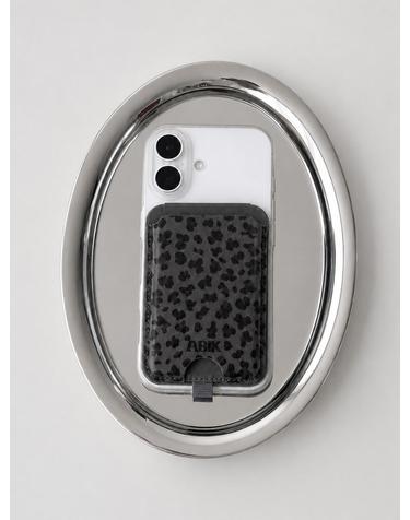 ABIK 맥세이프 월렛 스탠드 카드지갑 거치대 Charcoal leopard