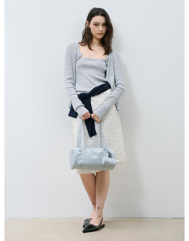 아빅 아빅 ABIK 라운드 숄더백 데일리 유틸리티 가방 그레이 아빅라운드백 그레이가방 Gray 착용컷