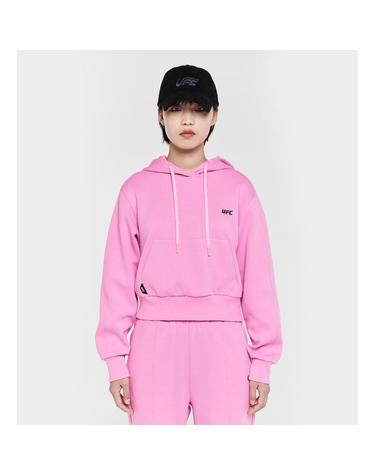 [UFC] 베이직 릴렉스핏 크롭 후드 티셔츠 핑크 U2SWT3243LP