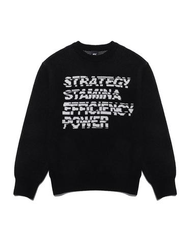 [UFC] 슬로건 릴렉스핏 스웨터 블랙 U2STT4330BK