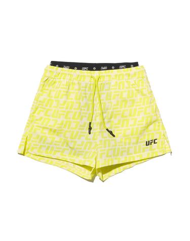 [UFC] 로고 모노그램 릴렉스핏 하이브리드 숏 팬츠 (W) 네온 옐로우 U4SPU2208NY
