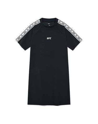 [UFC] 라인 슬림핏 백 슬릿 원피스 블랙 U4OPU2201BK