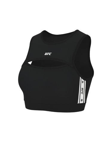 [UFC] 라인 크롭핏 슬리브리스 (W) 블랙 U4SLU2205BK