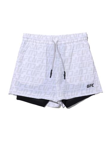 [UFC] 로고 모노그램 릴렉스핏 하이브리드 숏 팬츠 (W) 그레이 U4SPU2208LG