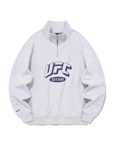 [UFC] 아치 로고 릴렉스핏 하프집업 맨투맨 멜란지그레이 U2SWU3304M1