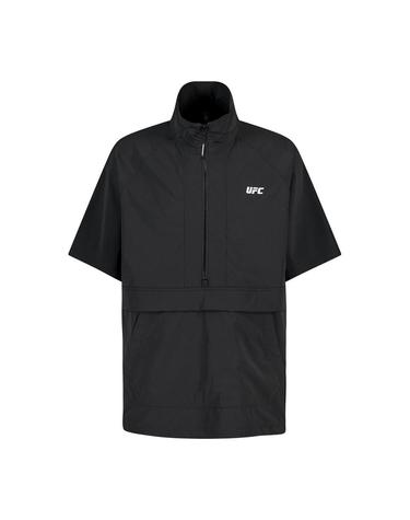[UFC] 베이직 오버핏 반팔 아노락 자켓 블랙 U4JKV2317BK