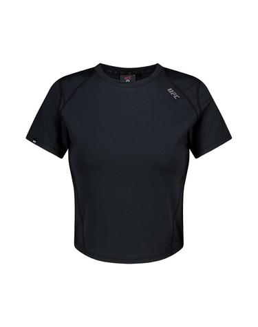 [UFC] 그루브 슬림 크롭핏 반팔 티셔츠 블랙 U4SSV3209BK