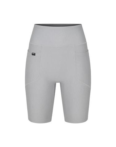 [UFC] 소프트 슬림핏 골지 바이커 쇼츠 그레이 U2TPW2201GR