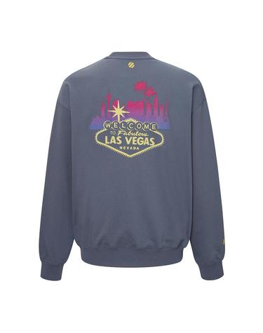 [UFC] 웰컴 라스베가스 오버사이즈핏 맨투맨 인디 블루 U2SWW3303IB