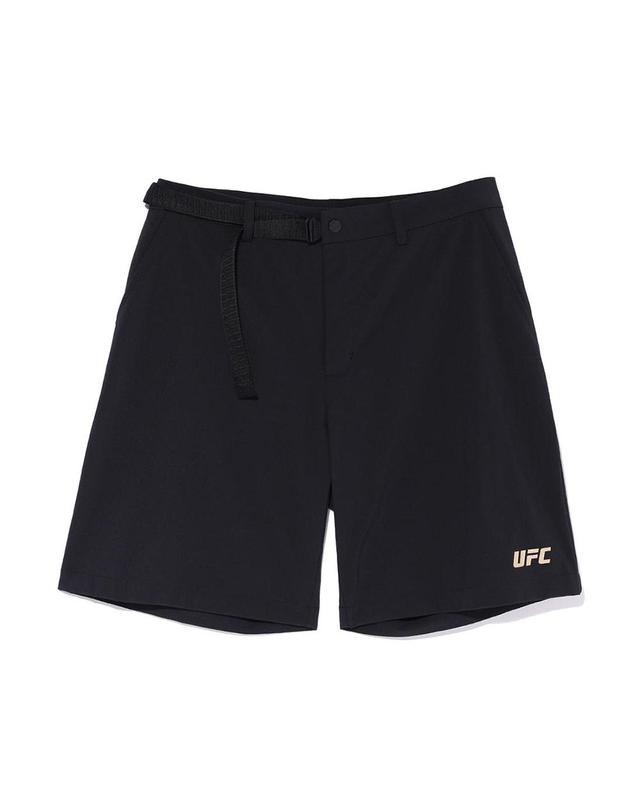 유에프씨스포츠 [UFC] UT 웨빙 우븐 쇼츠 블랙 U1SPT1102BK 착용컷