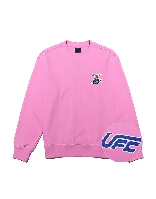 유에프씨스포츠 [UFC] 울티맨 플레이 릴렉스핏 맨투맨 핑크 U3SWT4334LP 착용컷
