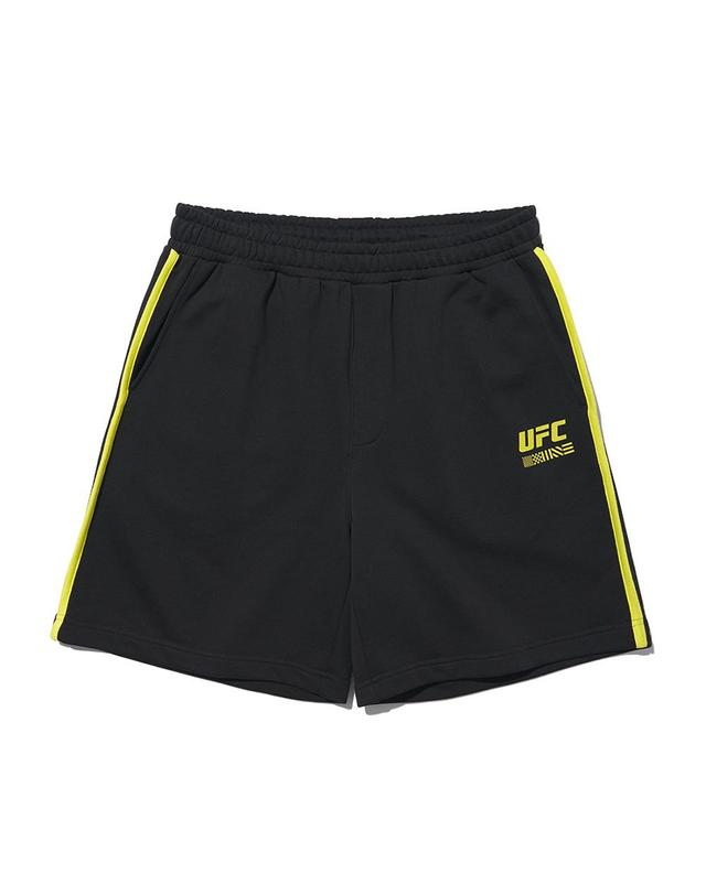 유에프씨스포츠 [UFC] 애시드 워딩 와이드핏 스웻 팬츠 블랙 U2LPU1312BK 착용컷