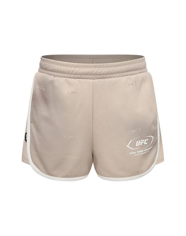 유에프씨스포츠 [UFC] 액티브 라인 릴렉스핏 숏 팬츠 (AOP) 라이트베이지 U4SPU2217LI 착용컷