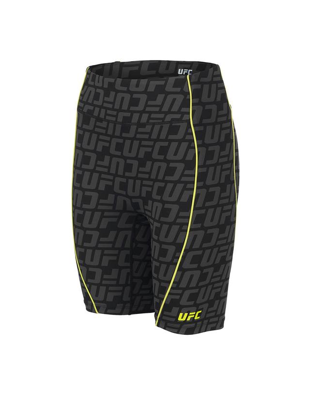유에프씨스포츠 [UFC] 로고 모노그램 슬림핏 바이커 쇼츠 (W) 블랙 U4TGU2205BK 착용컷