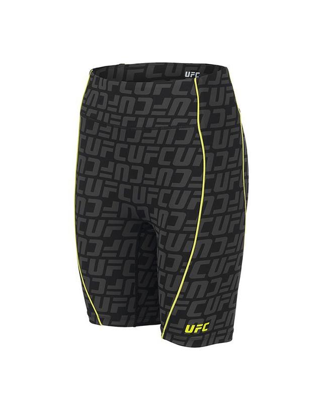 유에프씨스포츠 [UFC] 로고 모노그램 슬림핏 바이커 쇼츠 (W) 블랙 U4TGU2205BK 착용컷