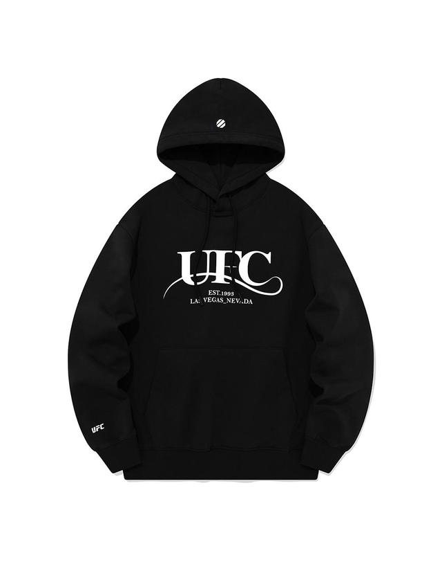 유에프씨스포츠 [UFC] 스타라이트 릴렉스핏 후드티 블랙 U2HDU3303BK 착용컷